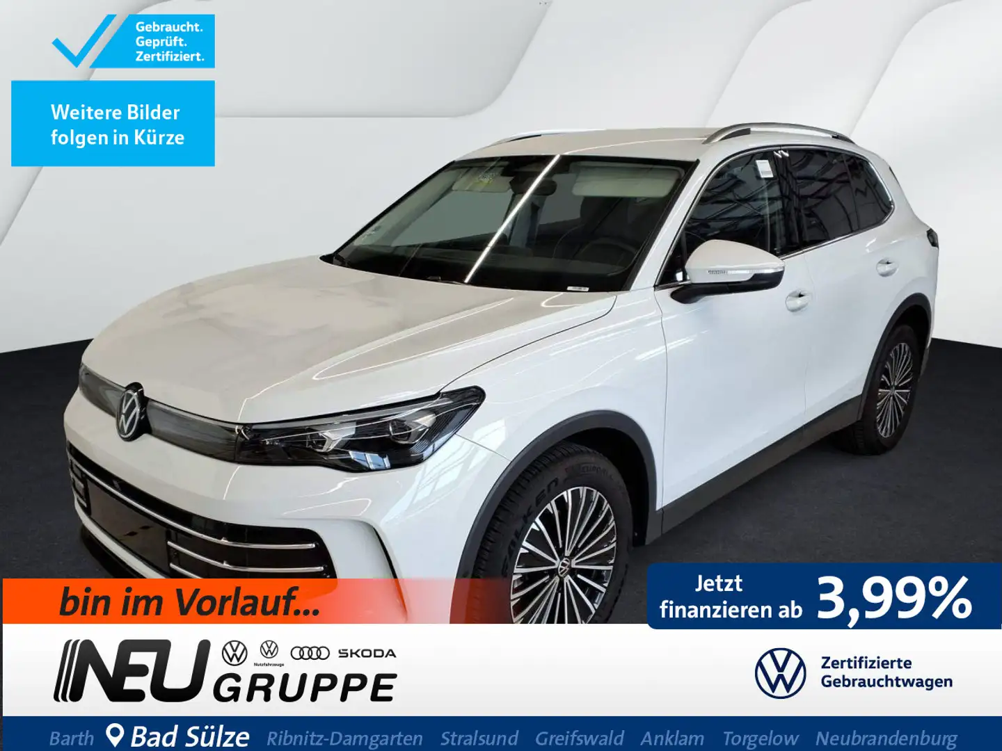 Volkswagen Tiguan Elegance 1.5 eTSI DSG HD-Matrix HZ 360° Blanc - 1