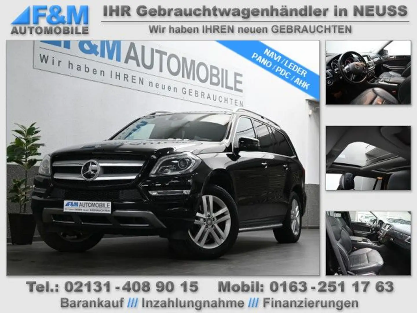 Mercedes-Benz GL 350 BlueTEC 4MATIC Navi Leder Pano Luftfeder Noir - 1