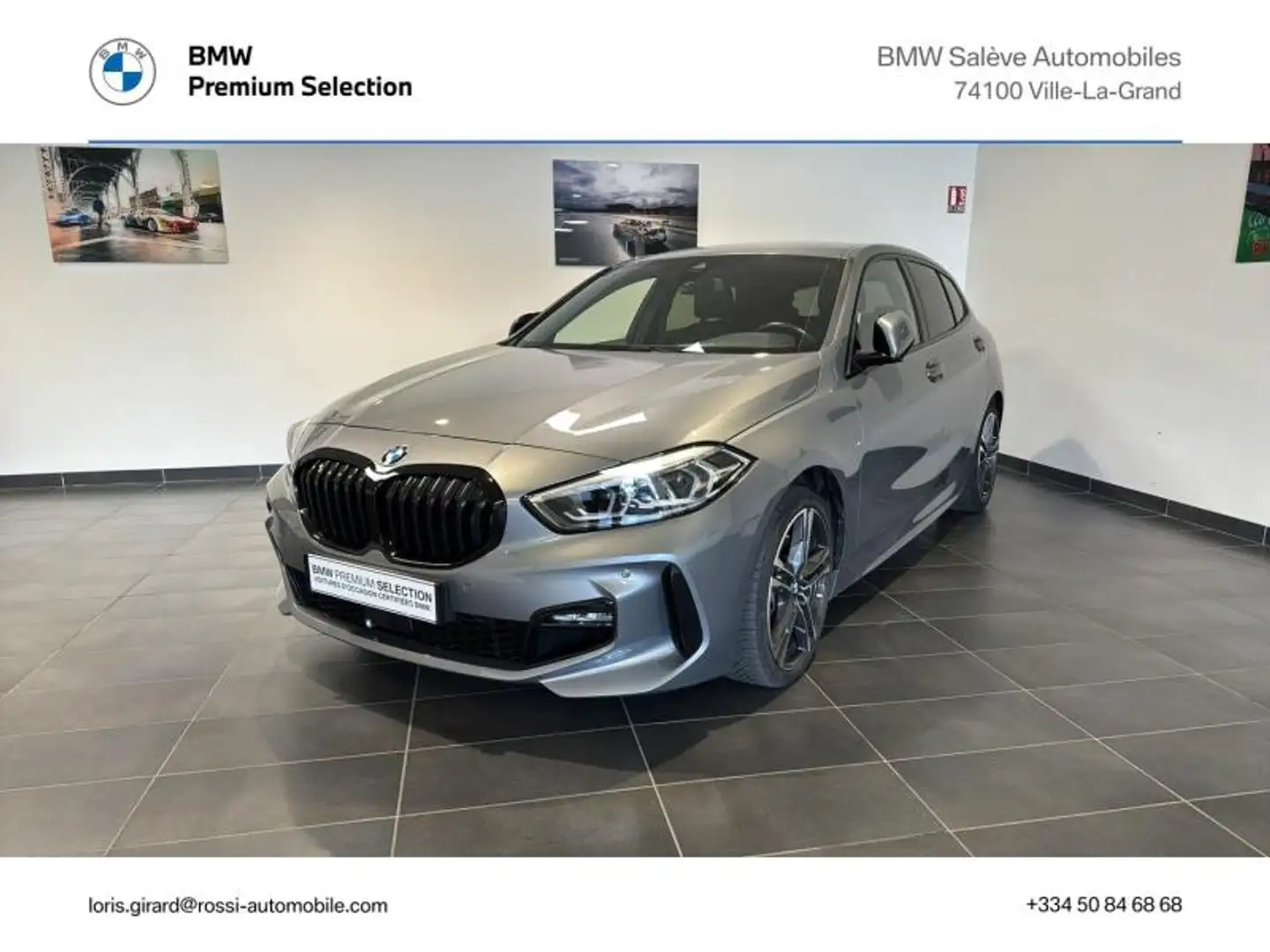 BMW 118 118dA 150ch M Sport Gris - 1