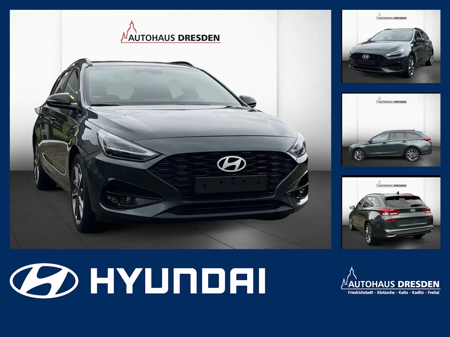Hyundai i30 cw 1.0 T-GDI Advantage LED+Navi+SHZ+2xKlima Verde - 1