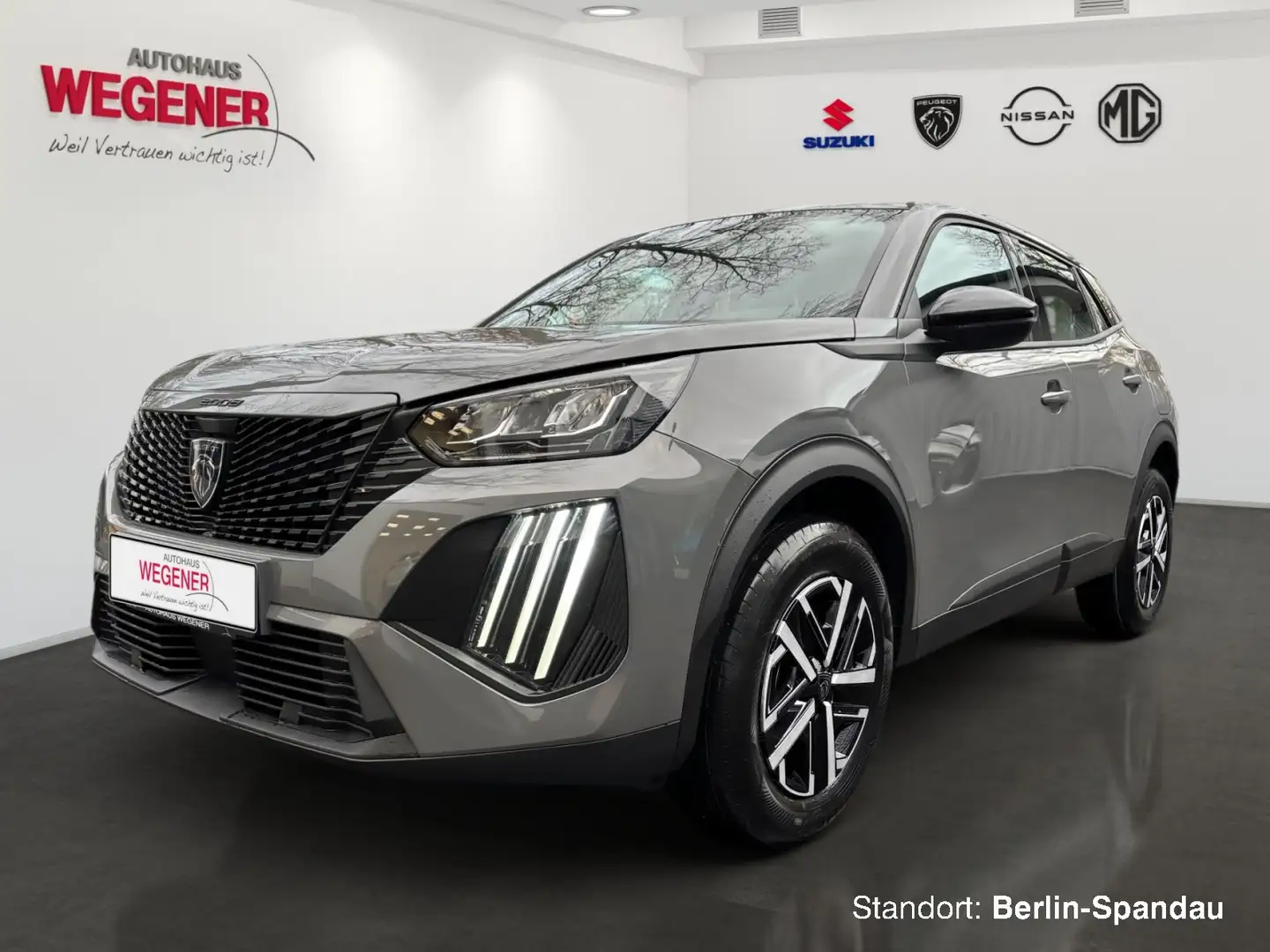 Peugeot 2008 Active Hybrid 145 e-DSC6 *Kamera*SHZ*LED* Grau - 1