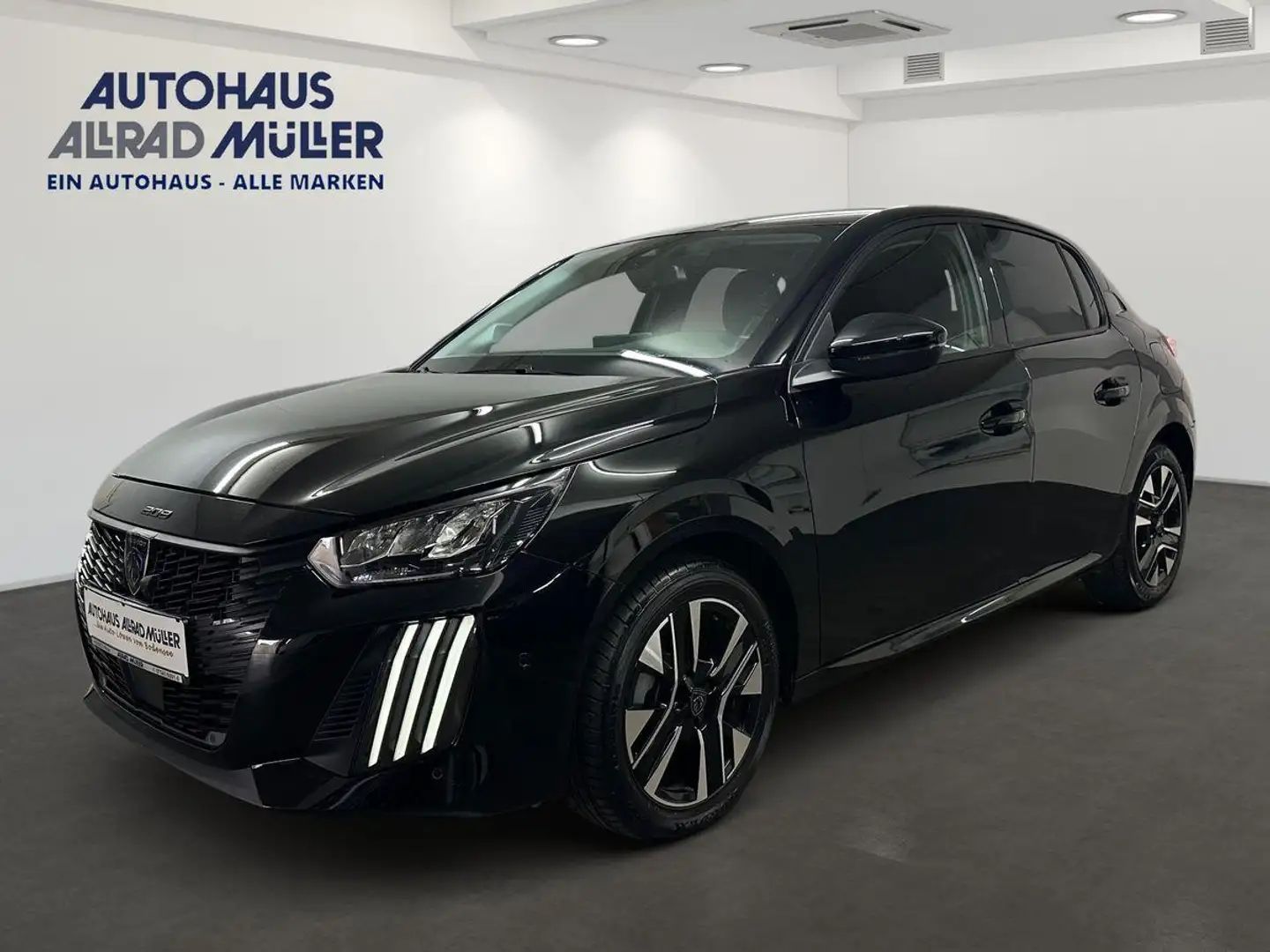 Peugeot 208 Allure 1.2 PT 100 360'CAM+SHZ+NAVI+Keyless Schwarz - 1