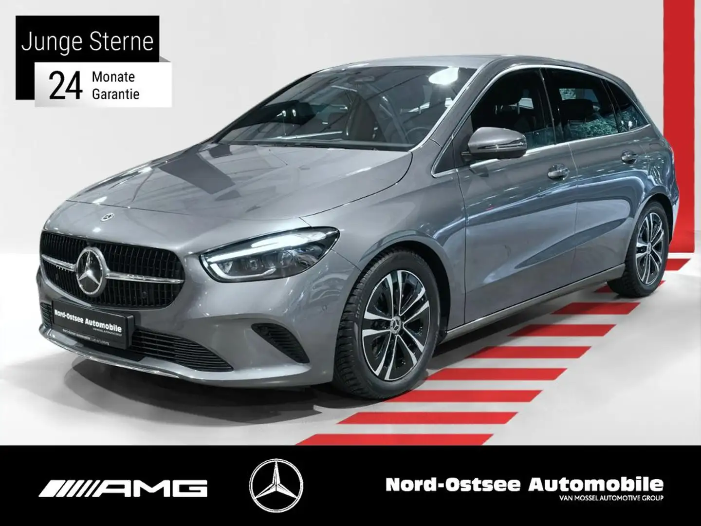Mercedes-Benz B 200 d PROGRESSIVE ADV+ PARK-PAKET 360° AHK DAB Grijs - 1
