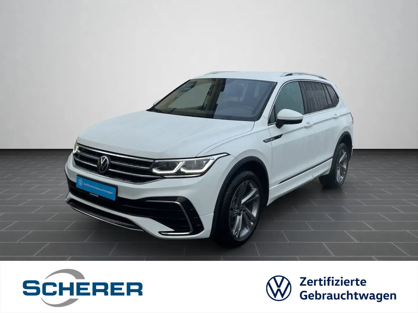 Volkswagen Tiguan Allspace R-Line 2.0 TDI DSG IQ LIGHT NAVI Weiß - 1