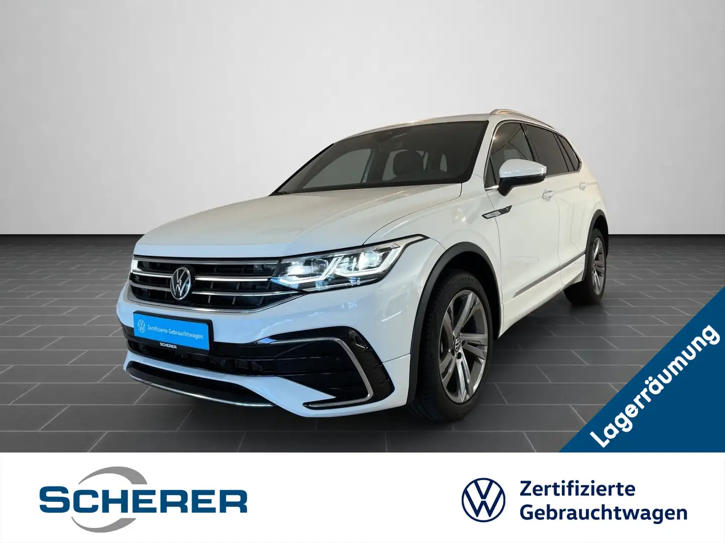 Volkswagen Tiguan Allspace R-Line 2.0 TDI DSG IQ LIGHT NAVI Weiß - 1