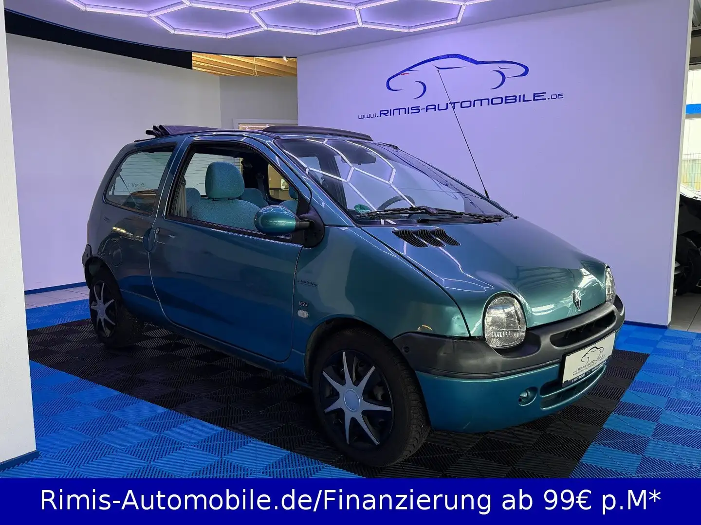 Renault Twingo Lazuli Automatik Getriebe 1.Hand Faltdach Blau - 2