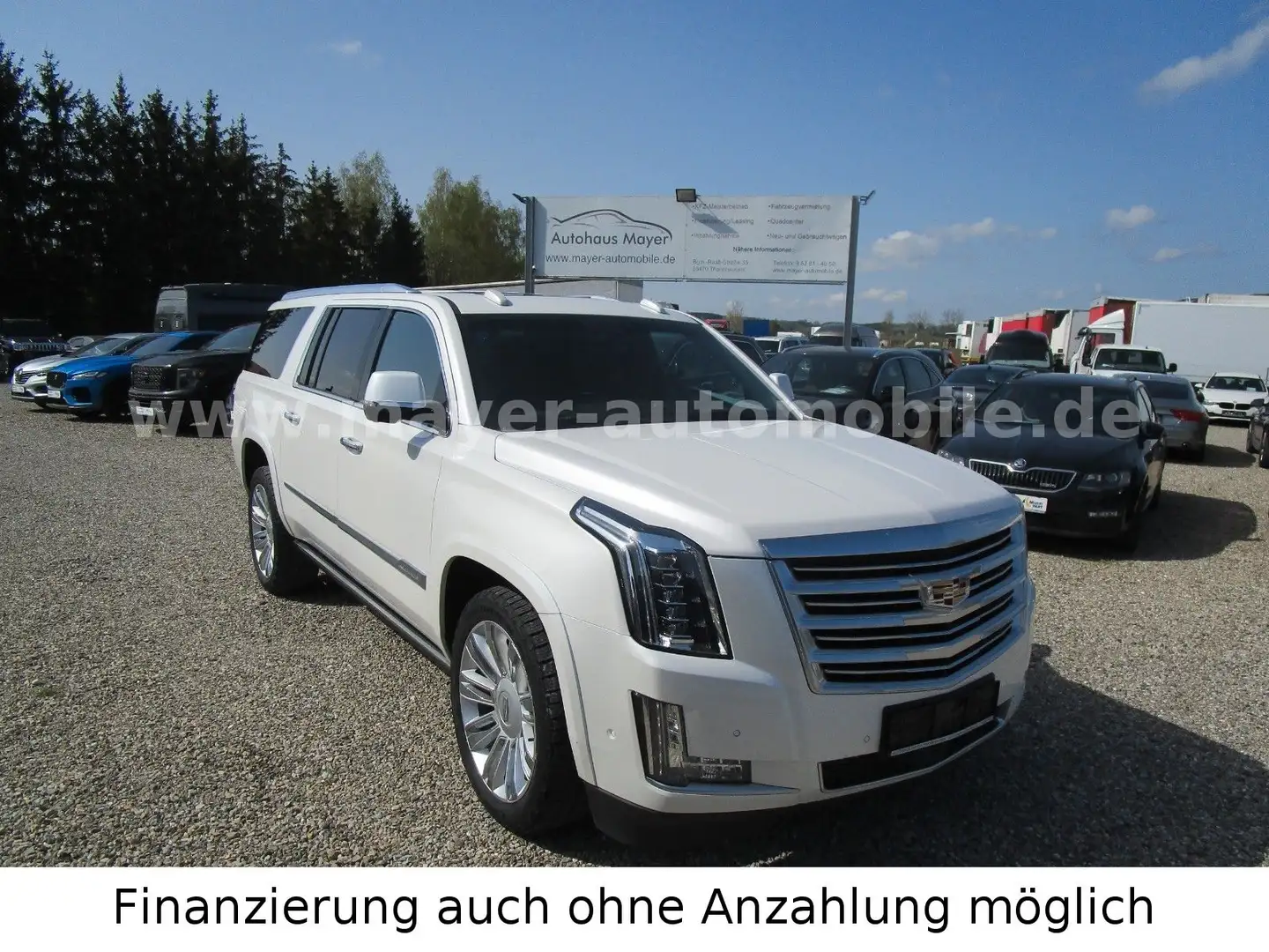 Cadillac Escalade Platinum ESV*Europa*NAVI*Glasdach*VOLL* Weiß - 1