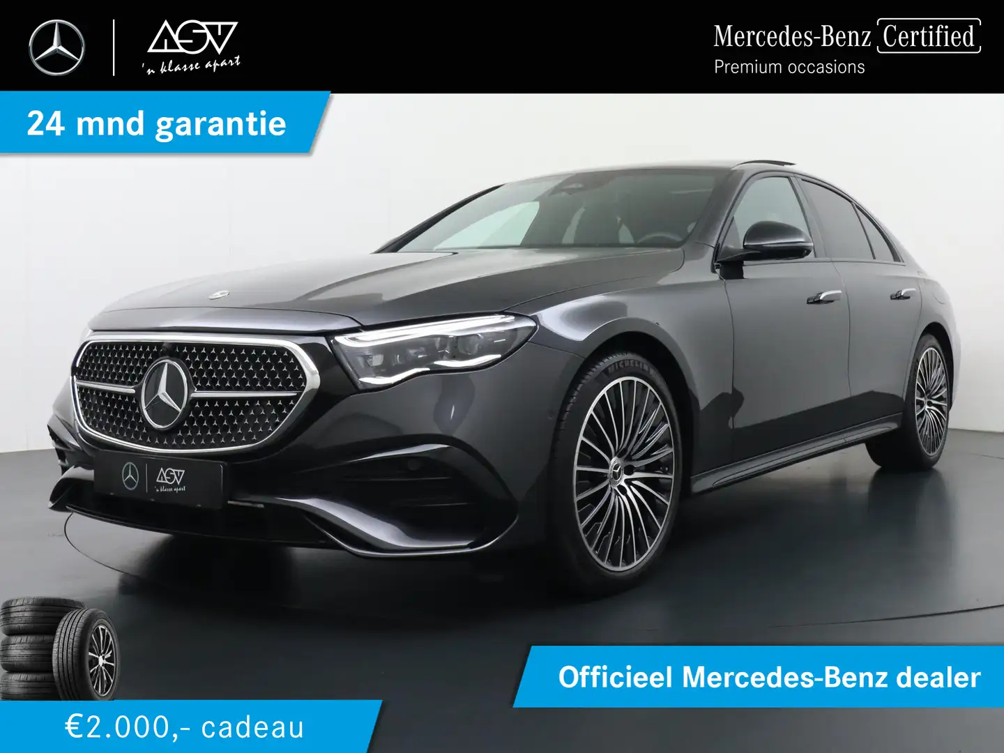 Mercedes-Benz E 400 e 4MATIC AMG Line | Airmatic (Luchtvering) | Achte Gris - 1