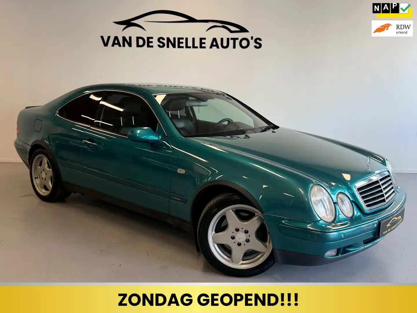 Mercedes-Benz CLK 430 Coupé Elegance NAP/VOLLEDER/MEMORY/XENON/PDC Grün - 1