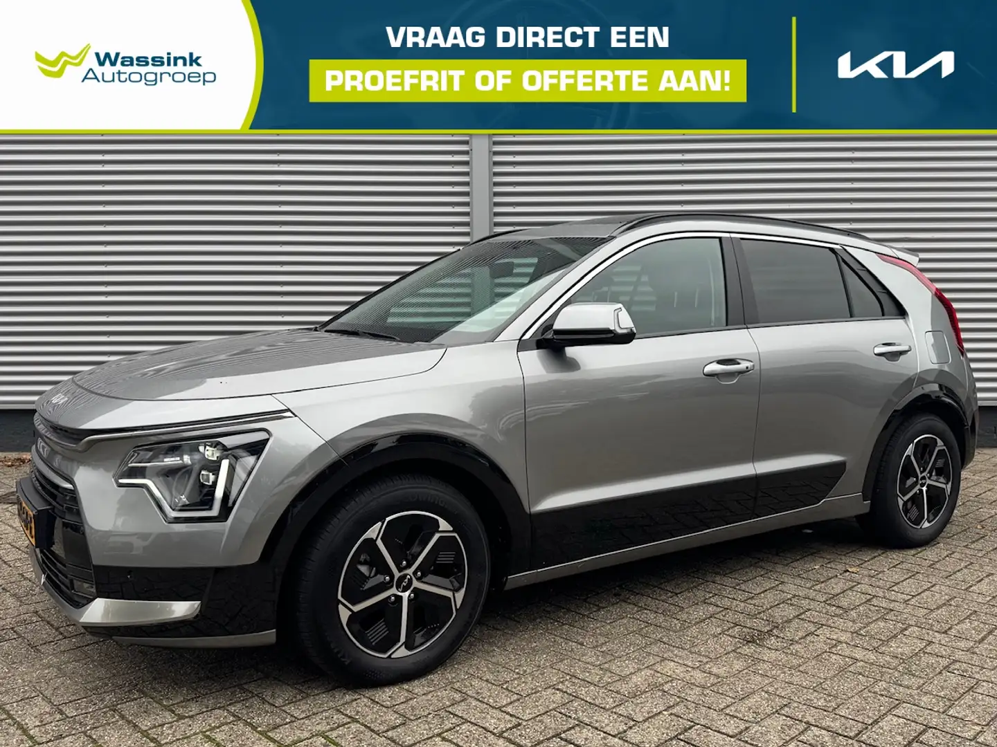 Kia Niro 1.6 GDi Hybrid 129pk DCT6 DynamicPlusLine | Schuif Grijs - 1