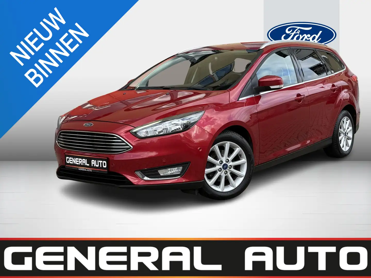 Ford Focus Wagon 1.0 Titanium Edition, AUTOMAAT, Navi... Rosso - 1