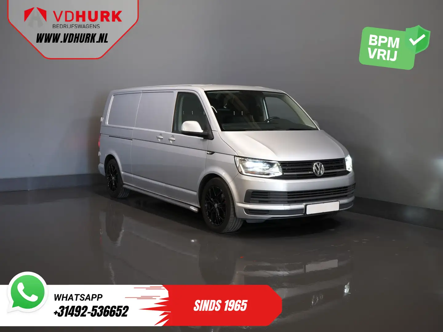 Volkswagen T6 Transporter 2.0 TDI 140 pk DSG Aut. L2 Highline BPM VRIJ! LED/ Gris - 1