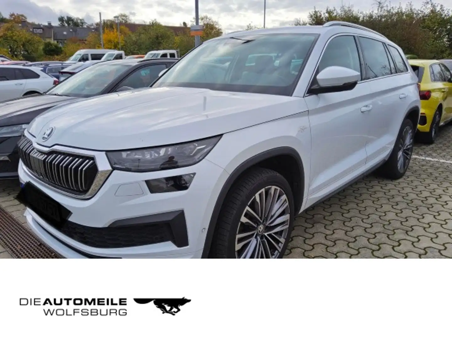 Skoda Kodiaq 2.0 TDI 4x4 DSG L&K Standhzg/Matrix/AHK Weiß - 1