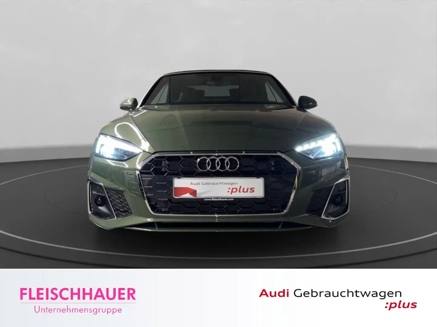 Audi A5 Cabriolet 40 TDI S line MATRIX+LEDER+ACC+NAVI+PDC Grün - 2
