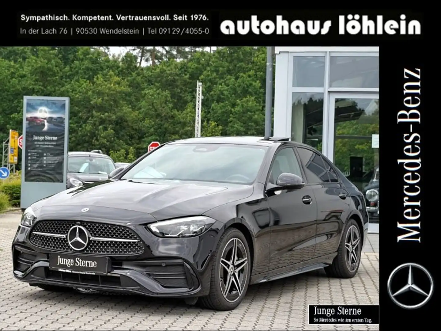 Mercedes-Benz C 300 AMG ADV PANO+NIGHT+TOTW+KAM+AMBIENTE+SHZ+1 Noir - 1