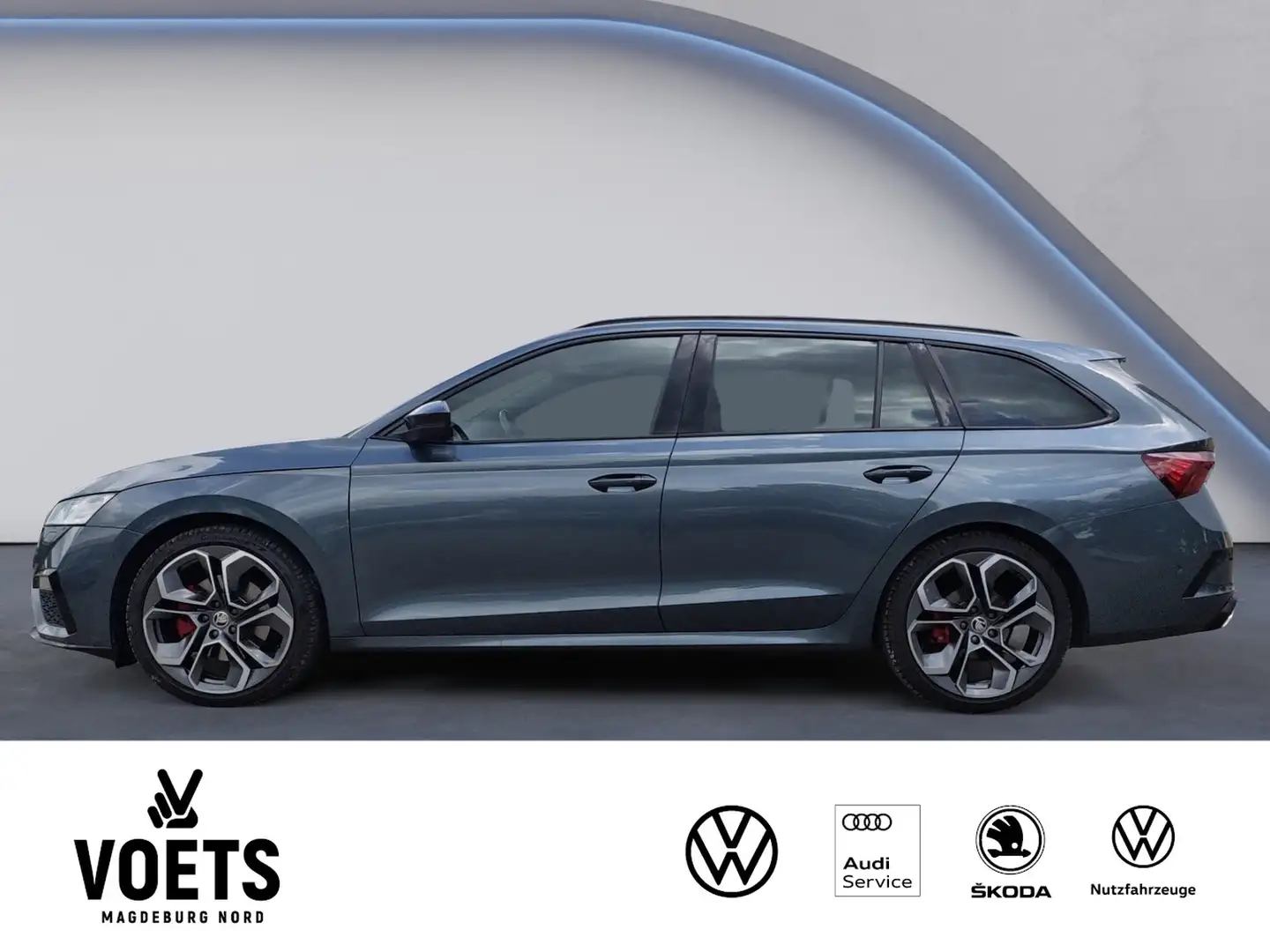 Skoda Octavia Combi 2.0TDI RS DSG LED+Panorama+Navi Grau - 2