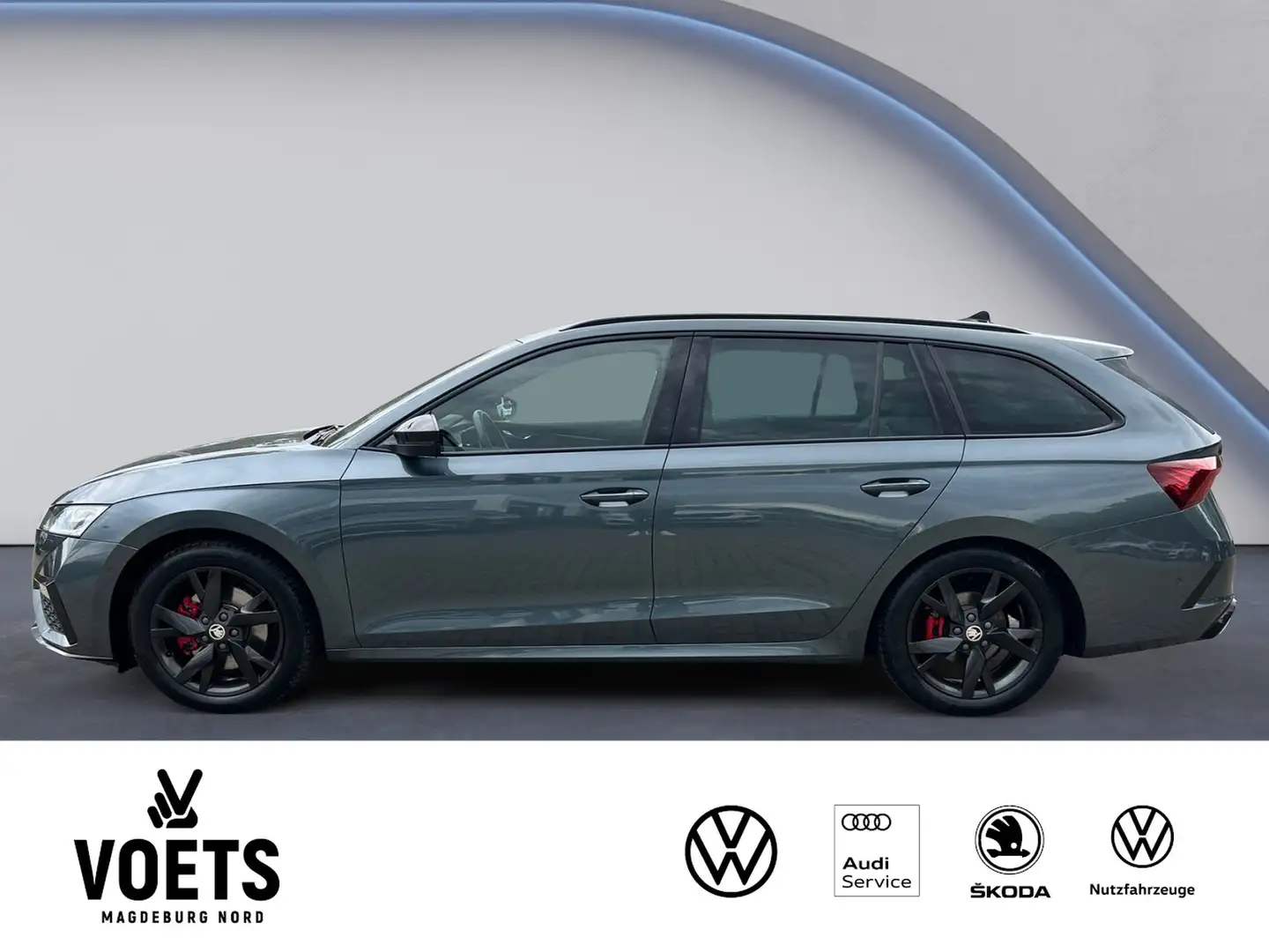 Skoda Octavia Combi 2.0TDI RS DSG LED+Panorama+Navi Grau - 2
