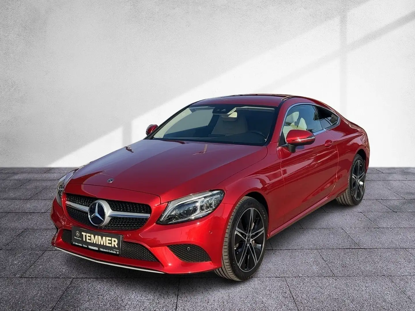 Mercedes-Benz C 400 4MATIC Coupé MBeam RKam Navi Shz Tempomat Rot - 2
