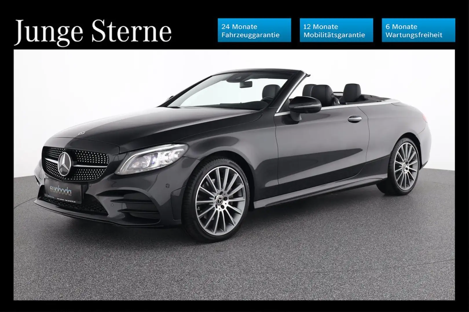 Mercedes-Benz C 220 d 4M Cabrio AMG-Line Airscarf Aircup Multibe Szary - 1