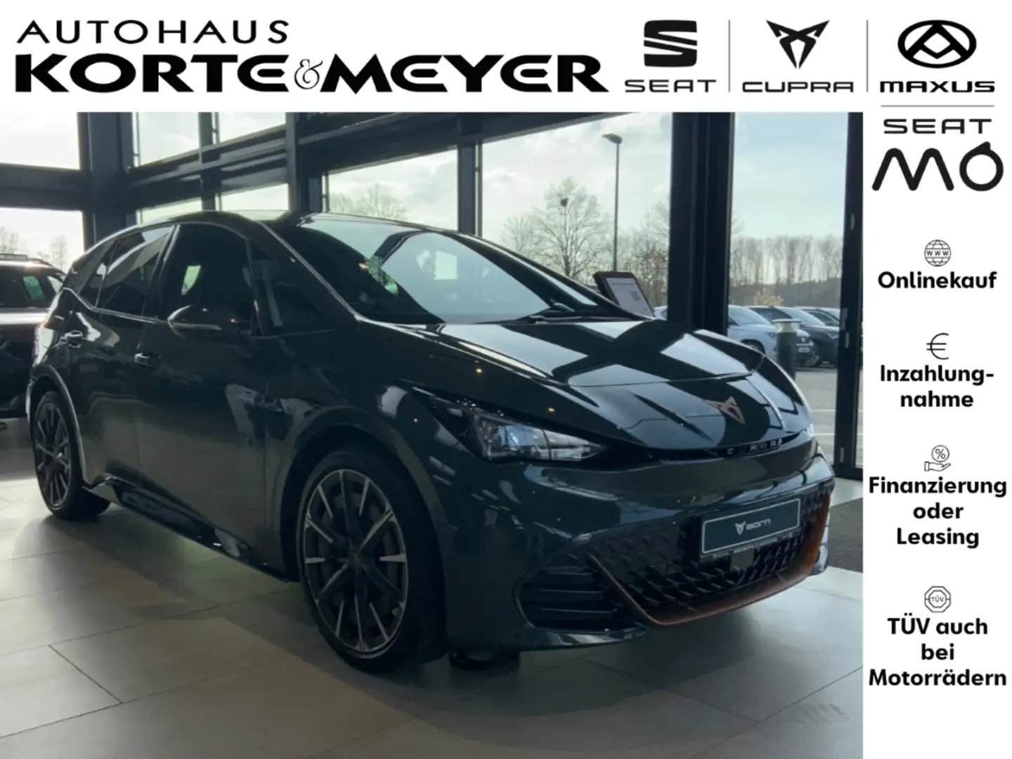 CUPRA Born VZ 240kW (326 PS) 79kWh+ACC +Travel Assist Grün - 1