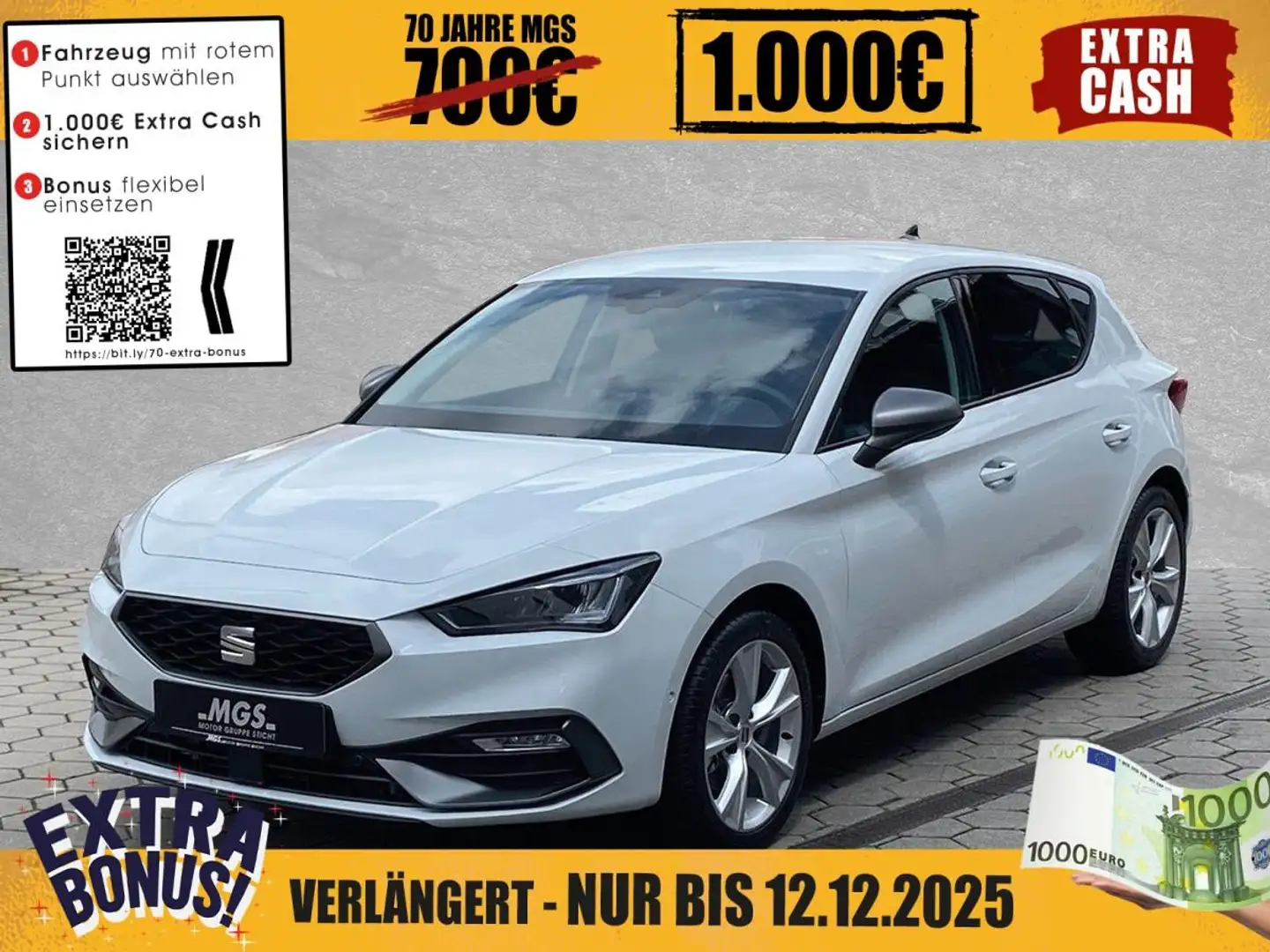 SEAT Leon Seat Leon 1.5 16V TSI ACT Wit - 1