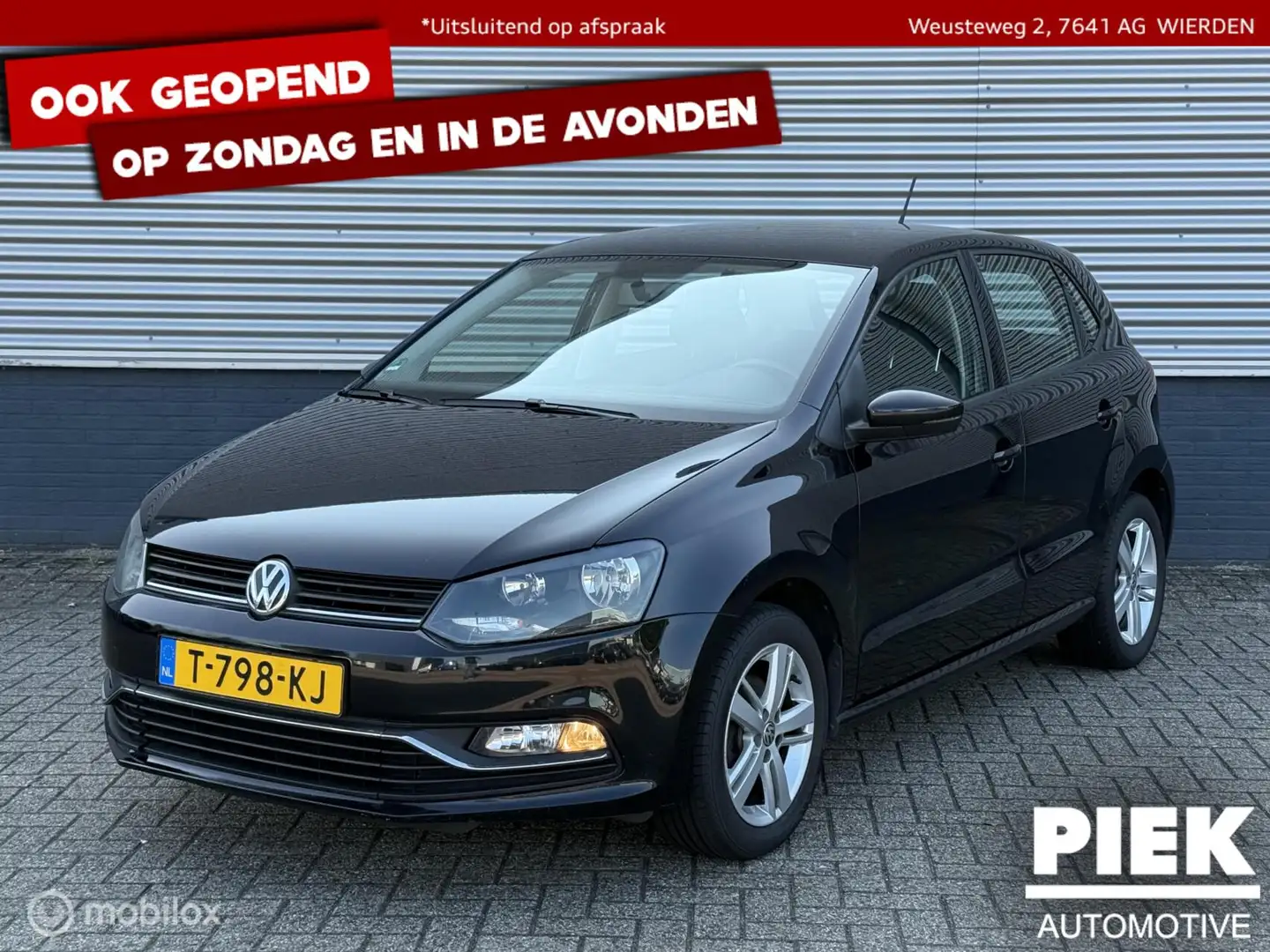 Volkswagen Polo 1.0 Comfortline AIRCO Zwart - 1