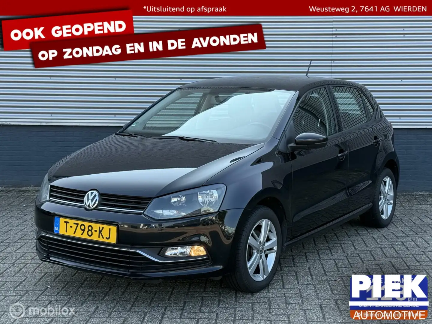 Volkswagen Polo 1.0 Comfortline AIRCO Schwarz - 1