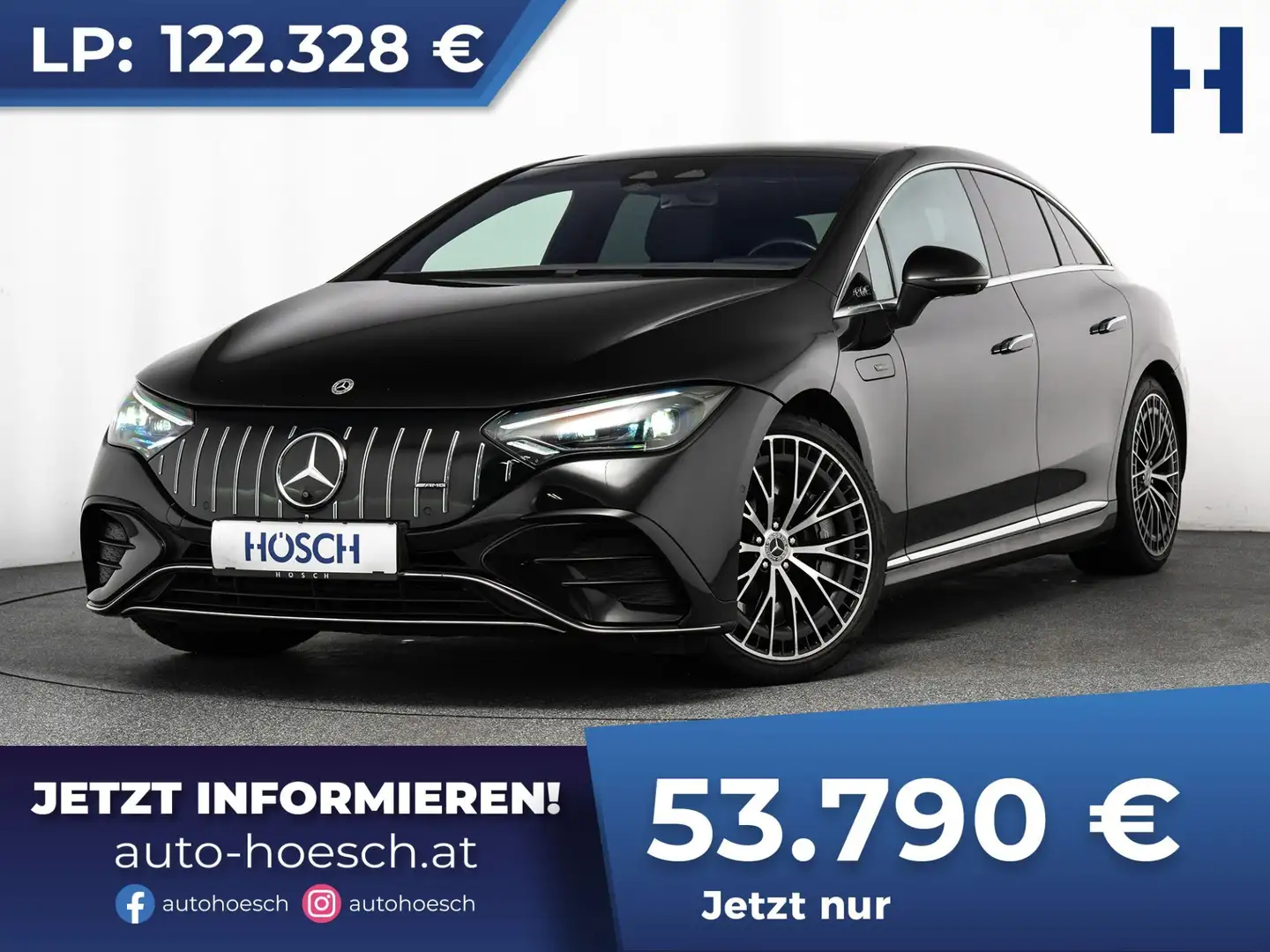 Mercedes-Benz EQE 43 AMG 4M PREMIUM PLUS PAKET 21er TRAUMWAGEN Schwarz - 1