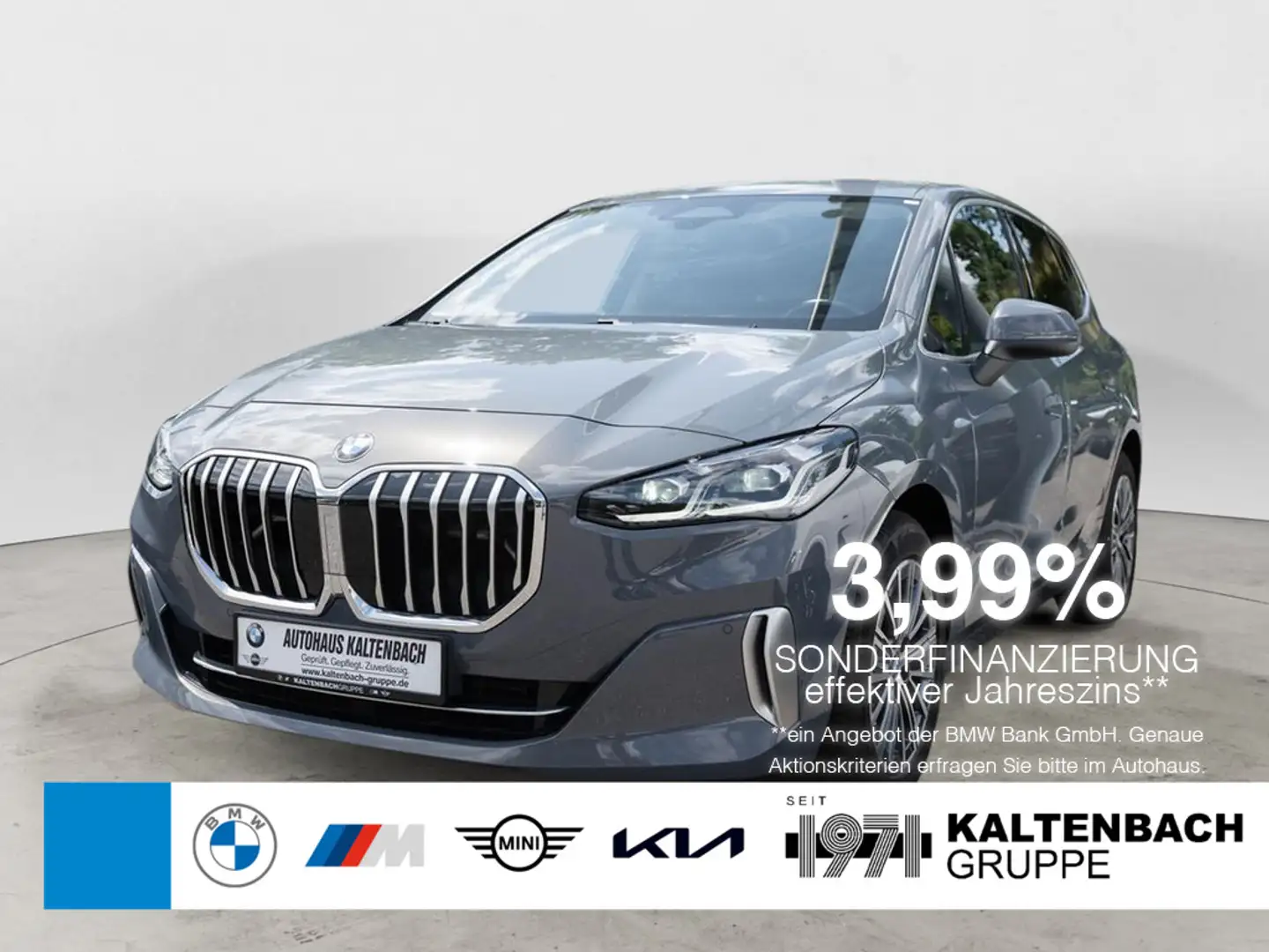 BMW 218 i Active Tourer Luxury Line AHK LED NAVI Grau - 1