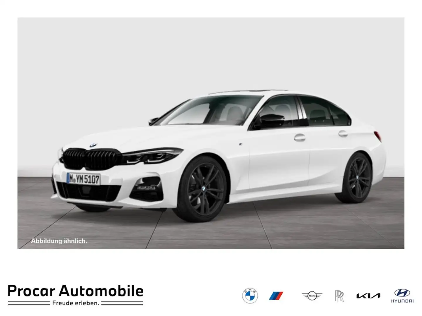 BMW 320 i M SPORT+ACC+GLASDACH+360°+HiFi Weiß - 1