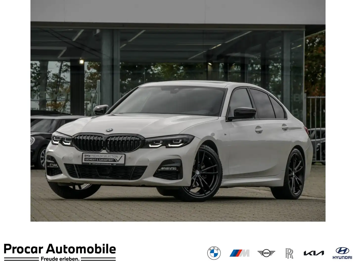 BMW 320 i M SPORT+ACC+GLASDACH+360°+HiFi Blanc - 1