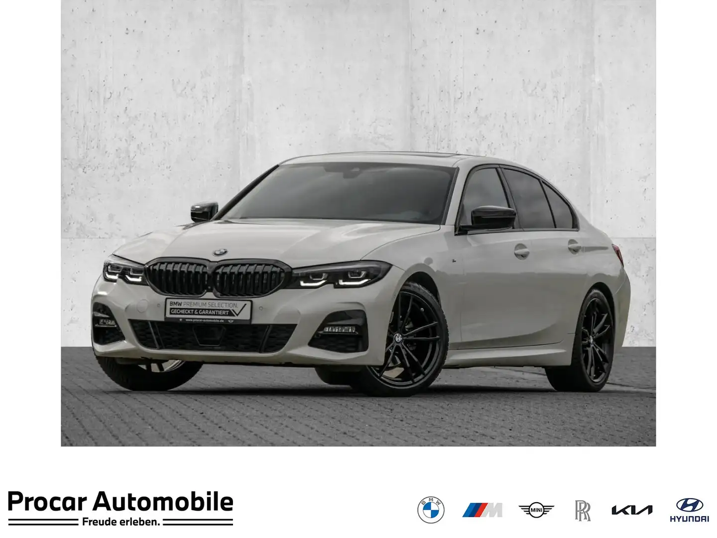 BMW 320 i M SPORT+ACC+GLASDACH+360°+HiFi Blanc - 1