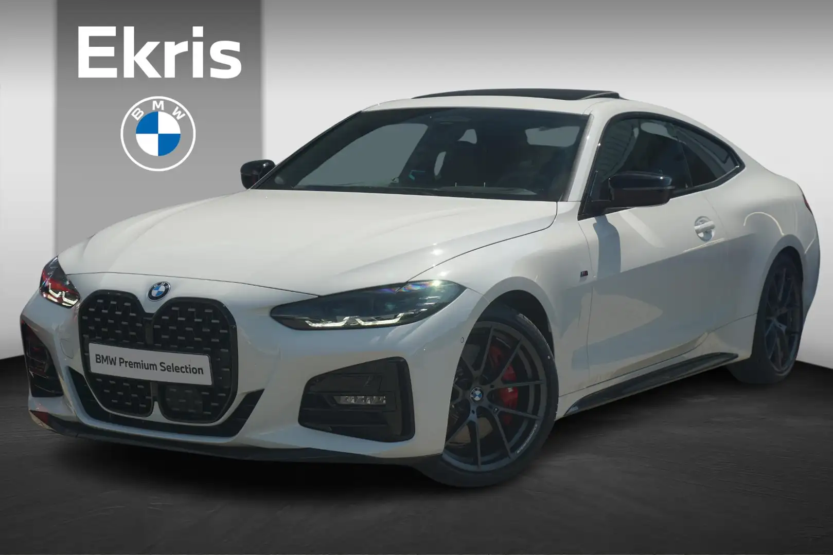BMW 420 4 Serie Coupé 420i High Executive M Sport Pro 19'' Wit - 1