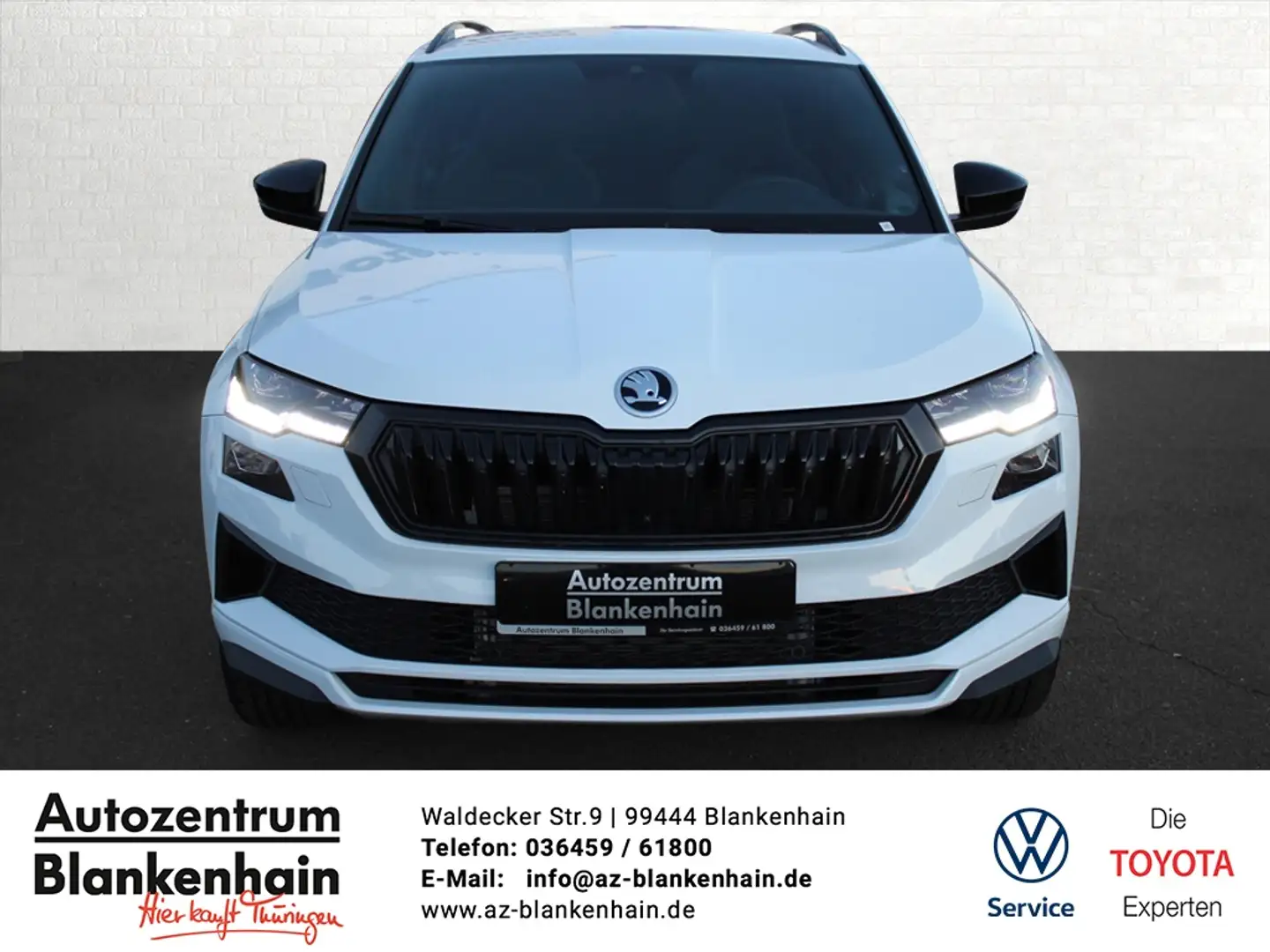 Skoda Karoq 1,5 Sportline heizb.Frontsch.*360°Kamera*AHK*Cant Weiß - 2