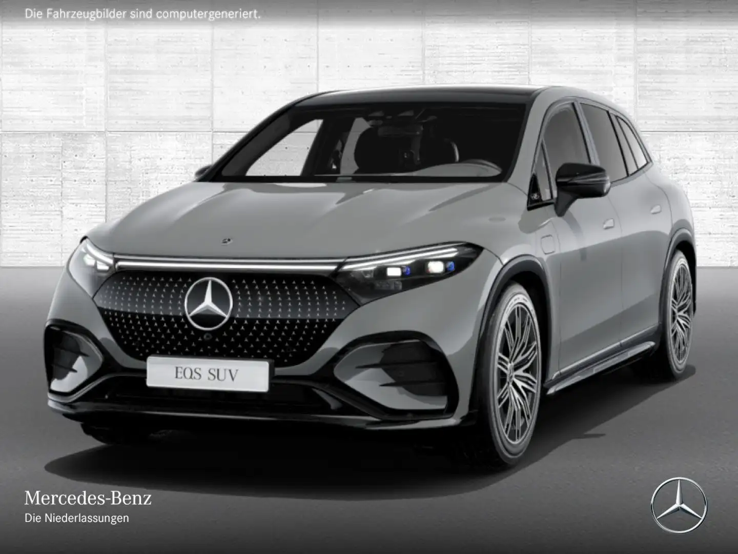 Mercedes-Benz EQS SUV EQS 580 4MATIC SUV AMG Fahrass Pano Burmester HUD Grau - 2
