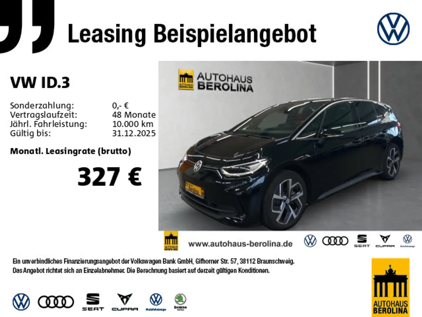 Volkswagen ID.3 Pro *IQ-MATRIX*ACC*NAV*R-CAM*WärmeP*SHZ* Noir - 1