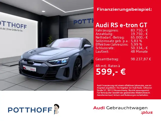 Audi RS e-tron GT PANO MATRIX NAVI B&O HuD