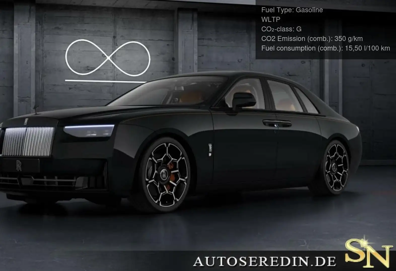 Rolls-Royce Ghost Series II Facelift Black Badge Shooting Star+4Seat Noir - 1