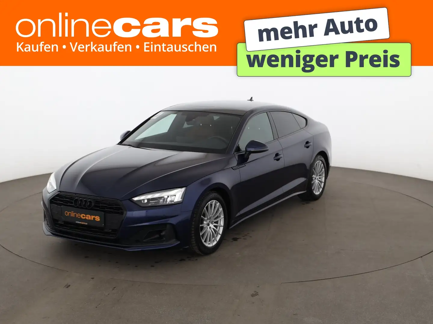 Audi A5 SB 35 TDI Aut MATRIX SKY LEDER NAVI SITZHZG Blau - 1