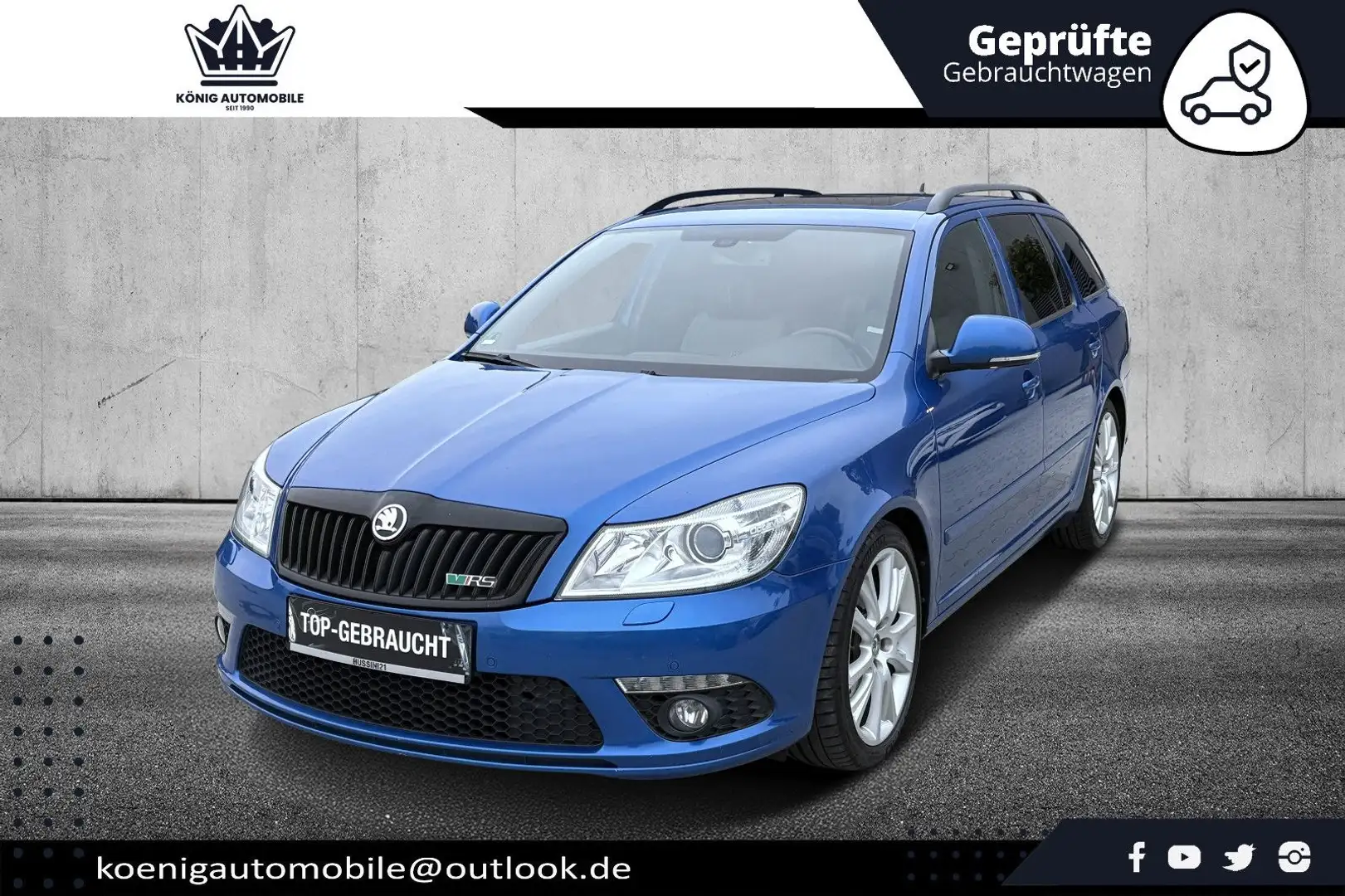 Skoda Octavia RS Combi 2.0 TSI DSG/ XENON / NAVI / 18' Blau - 2