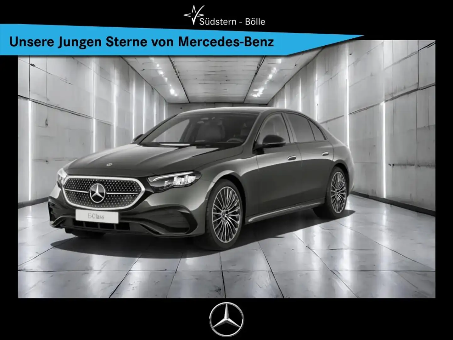 Mercedes-Benz E 220 d 4M +AMG+DISTRO+NAVI+SHZ+AMBIENTE+360°KAM Gris - 1