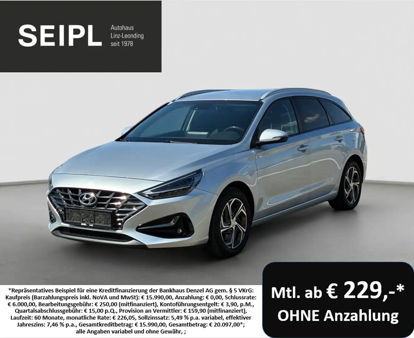 Hyundai i30 CW 1,0 T-GDI Trend Line DCT Aut. Silber - 1