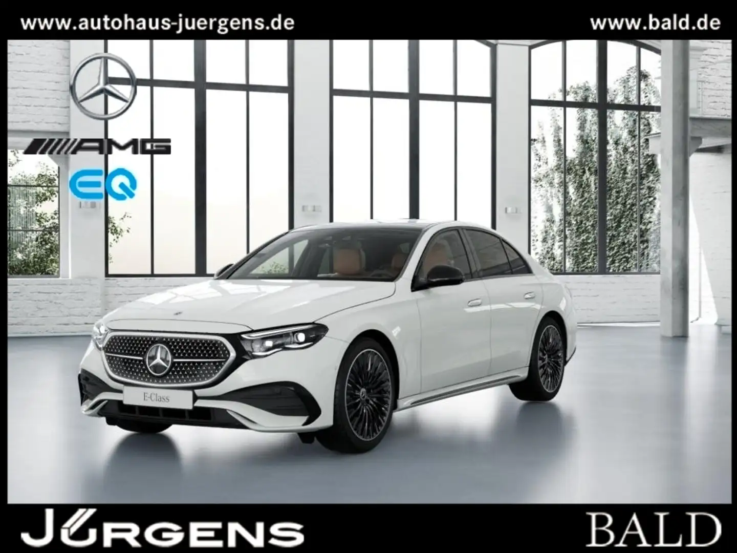 Mercedes-Benz E 220 d AMG-Sport/360/Pano/AHK/Night/Distr/20' Blanc - 1