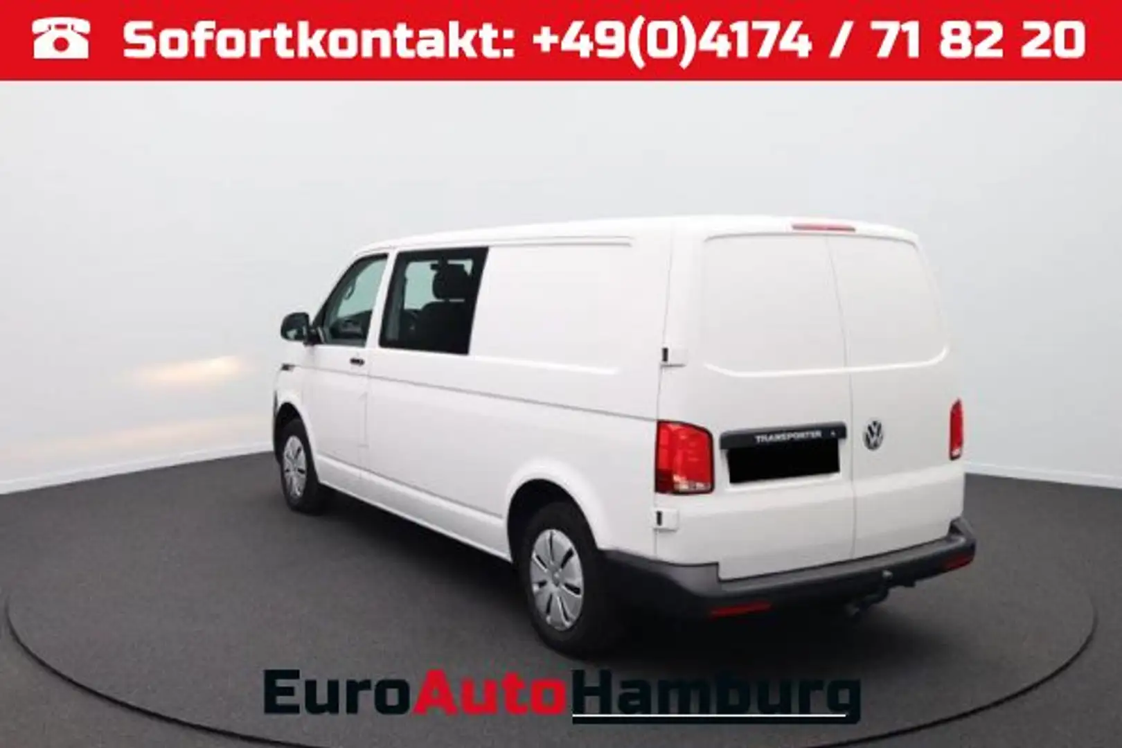 Volkswagen Transporter 6.1 DoKa L2 2.0 TDi 110PS 5-Sitzer AHK Klima PDC D Blanc - 1