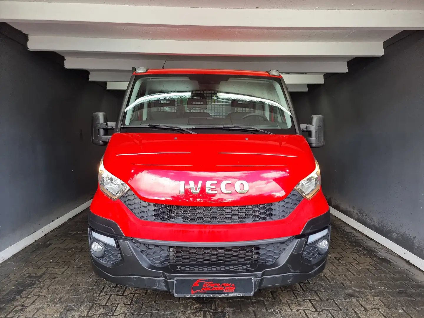Iveco Daily 35 S13, PRITSCHE, 3 SITZER, KLIMA, 68 TKM Rot - 2