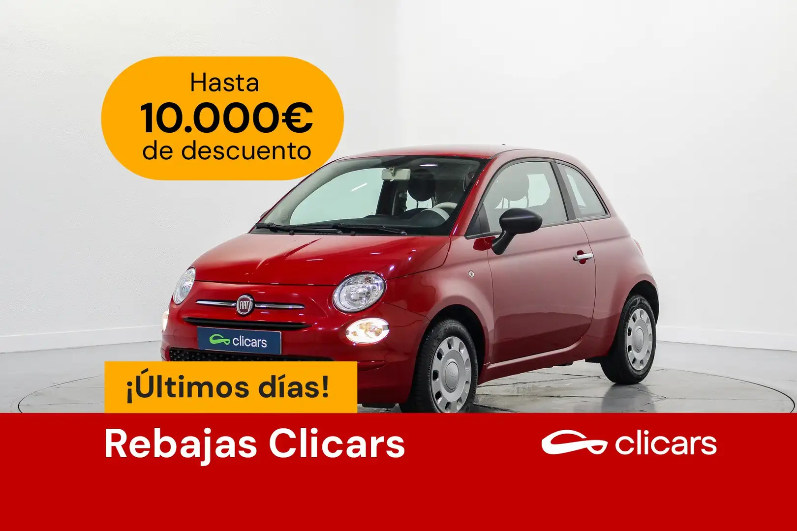 Fiat 500 1.0 Hybrid Cult 52kW Rojo - 1