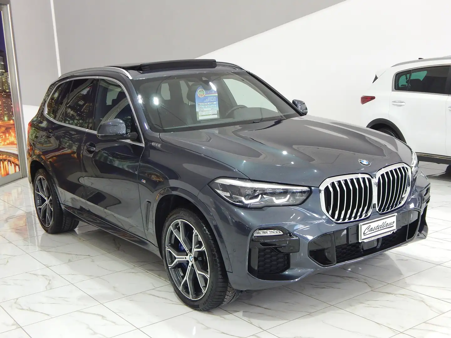 BMW X5 xdrive25d M-Sport Aut *NO SUPER BOLLO* TETTO-RADAR Grigio - 2