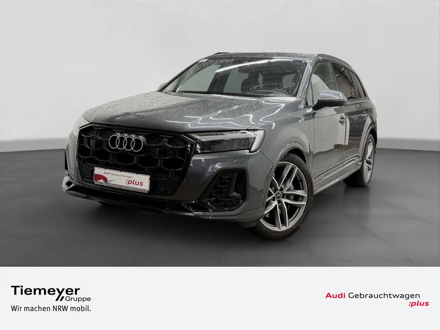 Audi Q7 55 TFSIe Q 2x S LINE PANO LM21 HuD AHK Grau - 1