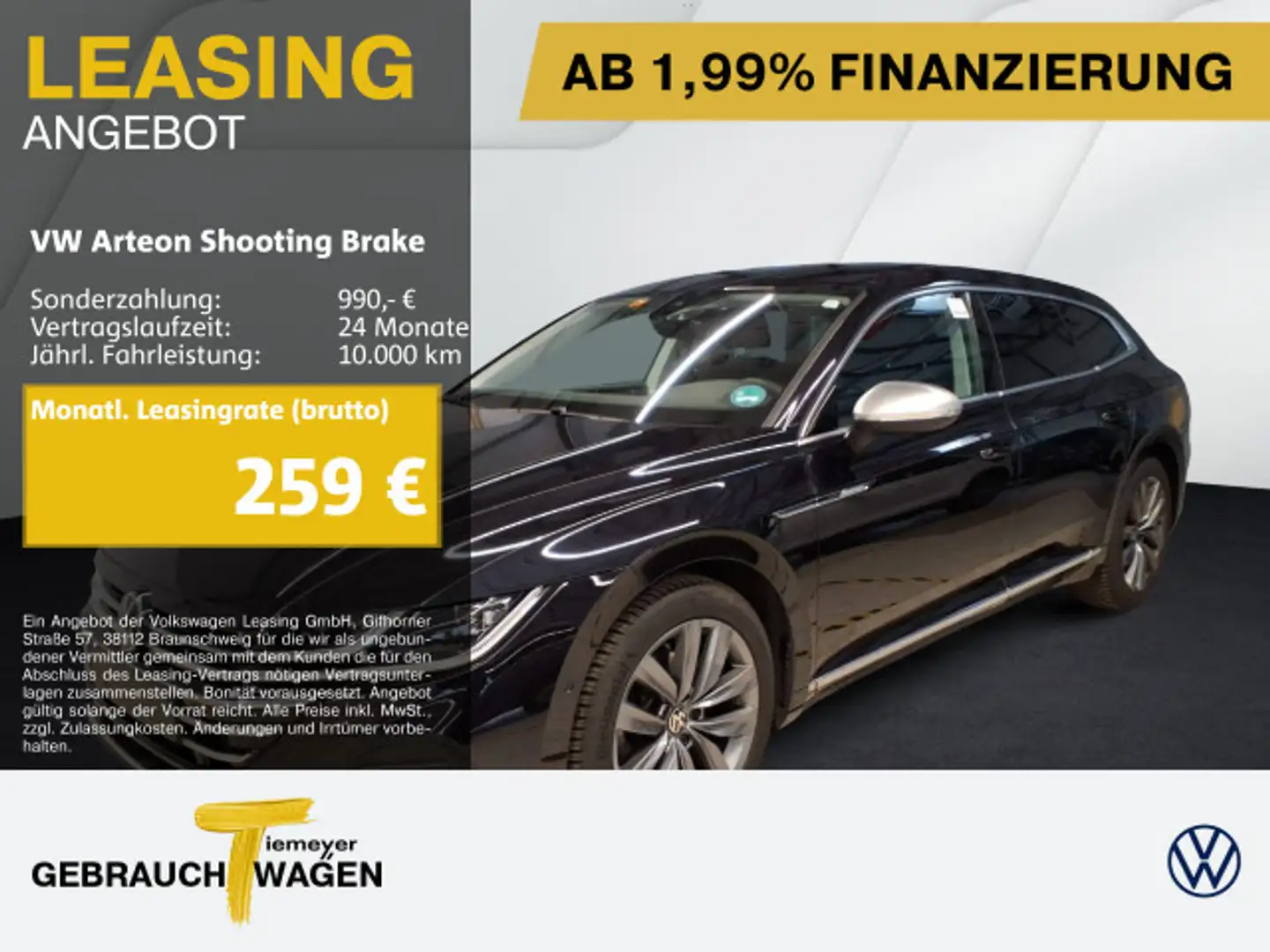 Volkswagen Arteon 2.0 TSI DSG ELEGANCE AHK Czarny - 1