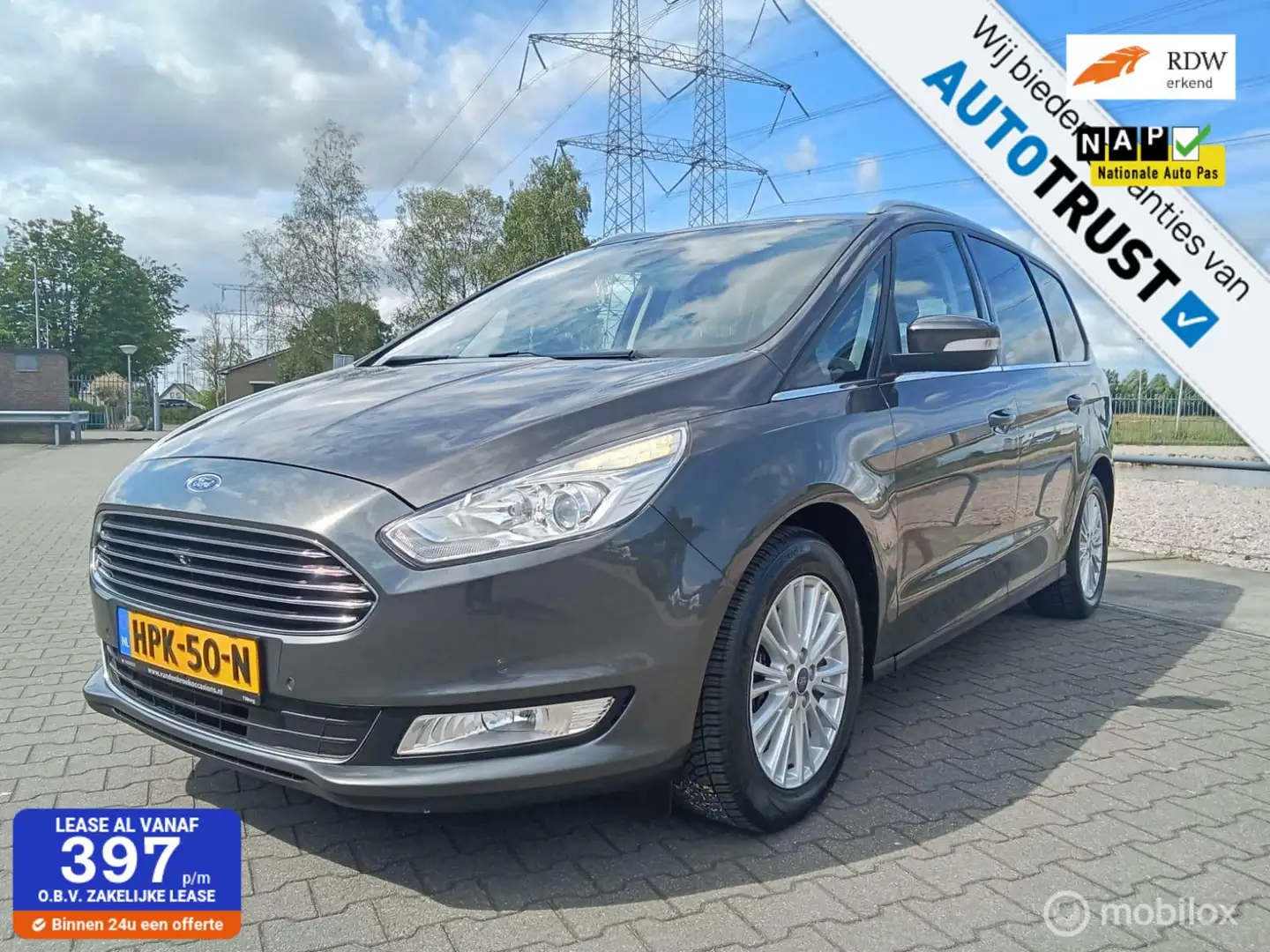 Ford Galaxy 2.0 Titanium/automaat/ alle optie's Grijs - 1